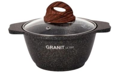 Лот: 18015802. Фото: 1. Кастрюля 1,0л, Кукмор Granit Ultra... Кастрюли