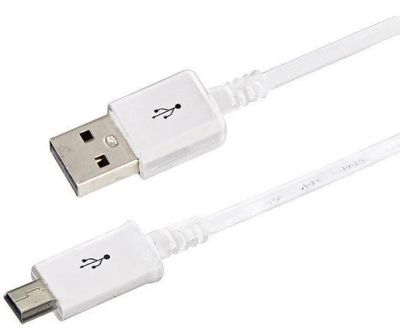 Лот: 17985781. Фото: 1. Кабель USB - miniUSB 0.8м White... Дата-кабели, переходники