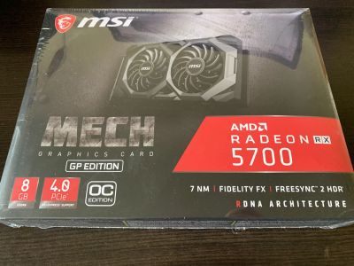 Лот: 16495827. Фото: 1. 8GB RX5700 MSI MECH новая. Видеокарты