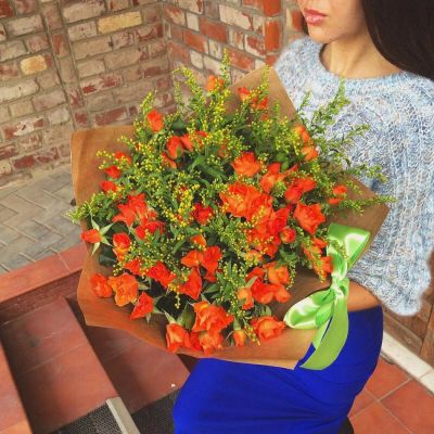 Лот: 7271796. Фото: 1. Сборный букет. Цветы на Щорса... Свежие цветы