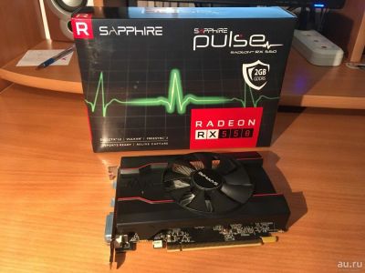 Лот: 12663740. Фото: 1. RX 550 Sapphire Pulse 2GB (RX550... Видеокарты