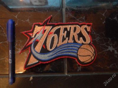 Лот: 2777488. Фото: 1. Нашивка NBA "76УERS". Спортивная символика и атрибутика