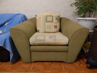 Лот: 7833509. Фото: 1. Диван и кресло. Комплекты мягкой мебели