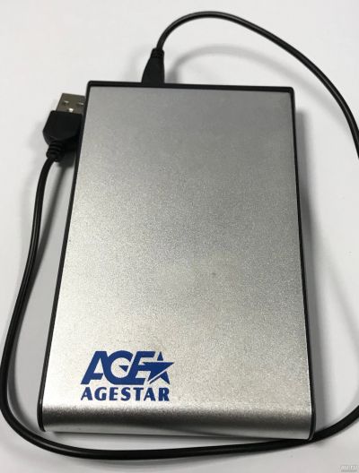 Лот: 11651821. Фото: 1. Внешний жесткий диск 500Gb AgeStar. Внешние жесткие диски