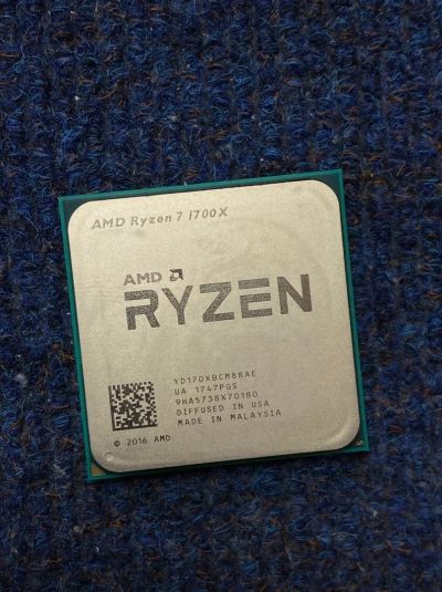 Лот: 15322285. Фото: 1. Процессор AMD Ryzen 7 1700X 8x... Процессоры