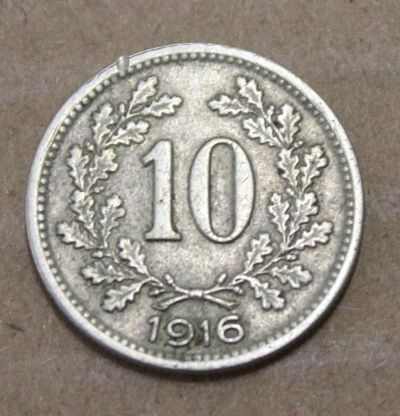 Лот: 23228056. Фото: 1. Германия 10 пфеннигов 1916 года... Германия и Австрия