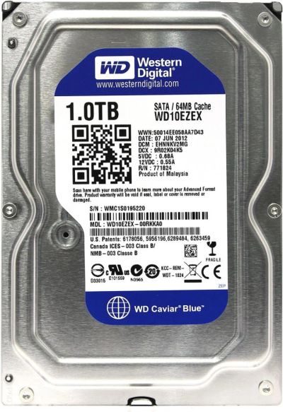 Лот: 7185098. Фото: 1. Жесткий диск на 1ТБ Western Digital... Жёсткие диски (HDD)