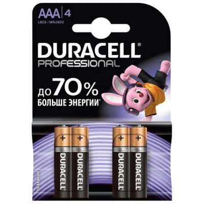 Лот: 11152343. Фото: 1. Duracell Professional AAA LR03... Батарейки, аккумуляторы, элементы питания