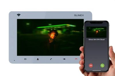 Лот: 22529242. Фото: 1. Видеодомофон Slinex SM-07N Cloud... Домофонные системы