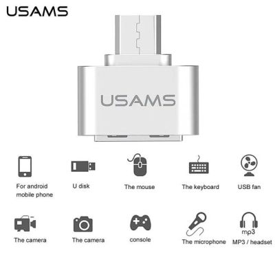 Лот: 16237134. Фото: 1. Переходник Usams MicroUSB to USB2... Дата-кабели, переходники