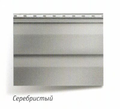 Лот: 9897727. Фото: 1. Панель виниловая (Цвет: Серебристый... Фасадные материалы, сайдинг
