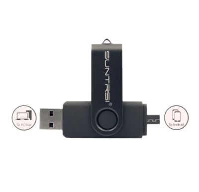 Лот: 8660946. Фото: 1. Флешка USB 16 ГБ OTG 2 разъёма... USB-флеш карты