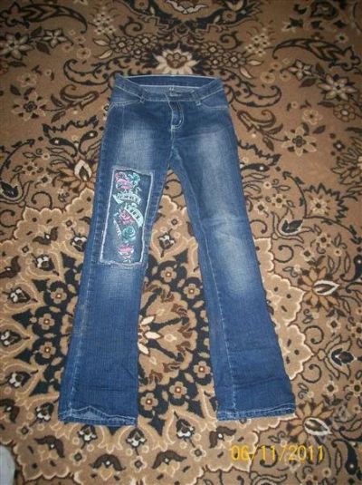 Лот: 1324212. Фото: 1. джинсы на девочку 8-10 лет. Брюки, шорты, джинсы