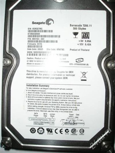 Лот: 1215117. Фото: 1. HDD Seagate Barracuda 7200,11... Жёсткие диски (HDD)