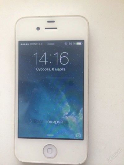 Лот: 3969182. Фото: 1. Apple Iphone 4S White 16GB белый. Смартфоны