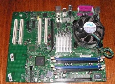 Лот: 88831. Фото: 1. Мать Intel D915PCY S775 + Celeron... Материнские платы