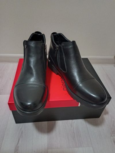 Лот: 19321575. Фото: 1. ботинки Pierre Cardin кожаные... Ботинки, полуботинки