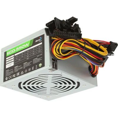 Лот: 19959127. Фото: 1. 550W Aerocool eco (24+2x4+6/8пин... Корпуса, блоки питания