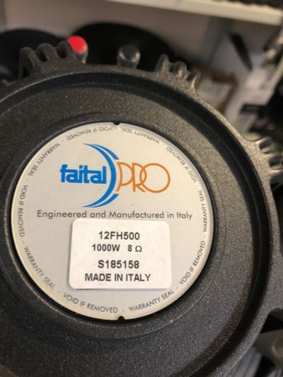 Лот: 25644397. Фото: 1. Faital Pro 12FH500 (динамик низкочастотный... Другое (профессиональный звук)