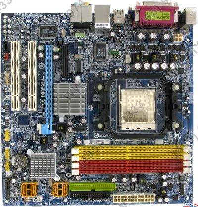 Лот: 9265806. Фото: 1. Gigabyte GA-MA69VM-S2 (OEM) SocketAM2... Материнские платы