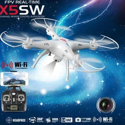 Лот: 8240186. Фото: 1. Квадрокоптер SYMA X5SW с FPV камерой... Квадрокоптеры