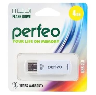 Лот: 24948789. Фото: 1. Флеш-накопитель USB2.0 4Gb Perfeo... USB-флеш карты