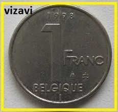 Лот: 16298467. Фото: 1. Бельгия 1 франк 1998 (надпись... Европа