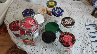 Лот: 18018135. Фото: 1. Банки стеклянные с крышками. Контейнеры, банки