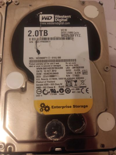 Лот: 25668467. Фото: 1. Жесткий диск Western Digital 2... Жёсткие диски (HDD)