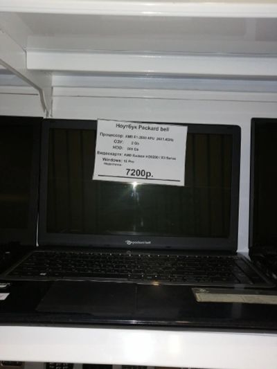 Лот: 14772927. Фото: 1. Ноутбук Packard Bell (1209-02). Ноутбуки