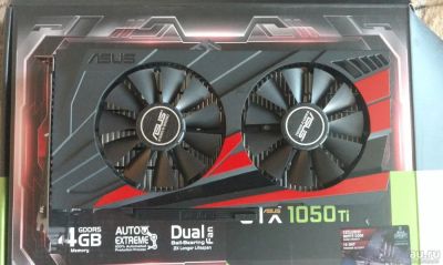 Лот: 10125723. Фото: 1. Видеокарта Asus GeForce 1050Ti... Видеокарты