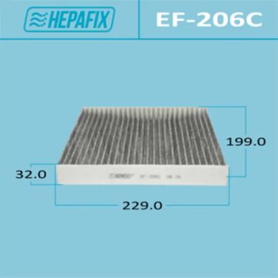 Лот: 18583563. Фото: 1. Салонный фильтр ac-206 hepafix... Расходные материалы