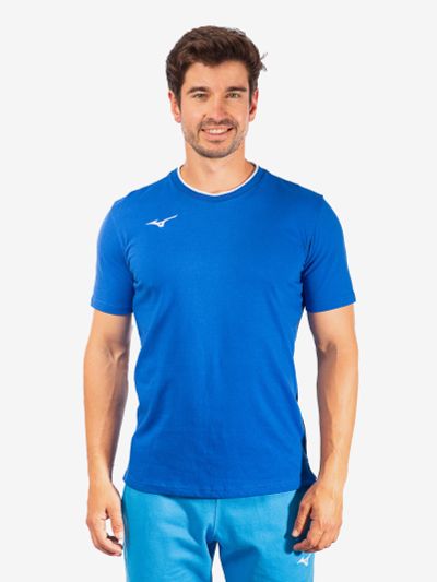 Лот: 22420427. Фото: 1. Футболка Mizuno Tee, Синий. Другое (спортивная одежда)