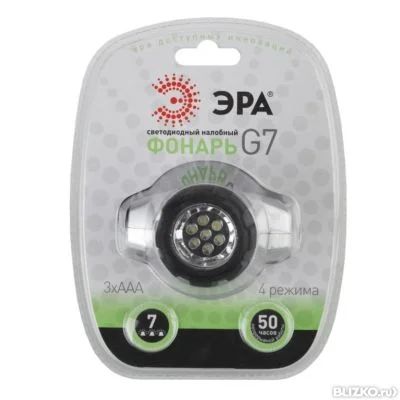 Лот: 19057058. Фото: 1. Фонарь G07 7led 3 x AAA BL ЭРА... Фонарики