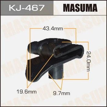 Лот: 11471116. Фото: 1. Клипса крепежная Masuma KJ-467. Кузов