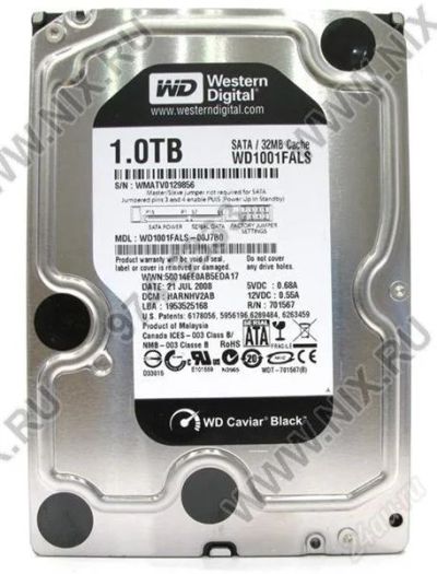 Лот: 1707514. Фото: 1. western digital wd1001fals 1000gb... Жёсткие диски (HDD)