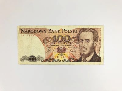 Лот: 23302615. Фото: 1. Банкнота. Польша. 100 злотых... Другое (банкноты)