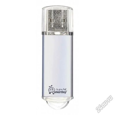 Лот: 5813362. Фото: 1. USB 16Gb Smart Buy V-Cut Silver... USB-флеш карты