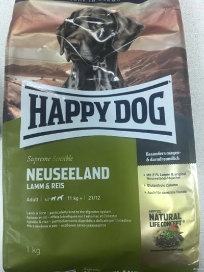 Лот: 15054052. Фото: 1. Корм для собак Happy Dog neuseeland... Корма