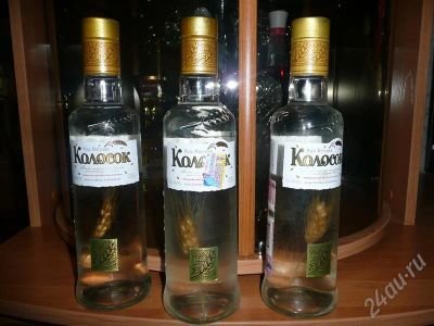 Лот: 626412. Фото: 1. водка "русь матушка колосок" 0... Красноярск
