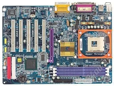 Лот: 1454760. Фото: 1. Мать Gigabyte S478 8PE800+проц... Материнские платы