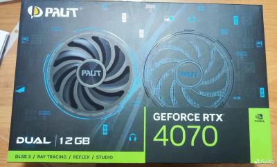 Лот: 21132519. Фото: 1. Palit GeForce RTX 4070 Dual. Новая... Видеокарты