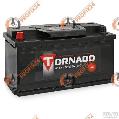 Лот: 13288612. Фото: 1. Аккумулятор TORNADO 90 А/Ч, Прямая... Аккумуляторы