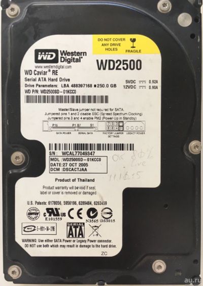 Лот: 13842847. Фото: 1. Жесткий диск Western Digital 3... Жёсткие диски (HDD)