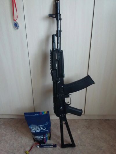 Лот: 9739782. Фото: 1. Страйкбольный автомат CYMA AK-74C... Пейнтбол, страйкбол