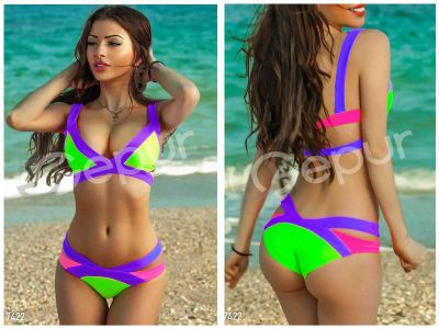 Лот: 4239132. Фото: 1. Яркий необычный купальник!!! НОВЫЙ. Купальники