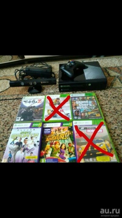 Лот: 9879286. Фото: 1. Xbox 360E 500gb kinect + 5 дисков. Игры для консолей