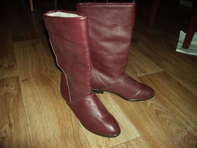 Лот: 1215670. Фото: 1. Сапожки кожаные, р.36. Сапоги
