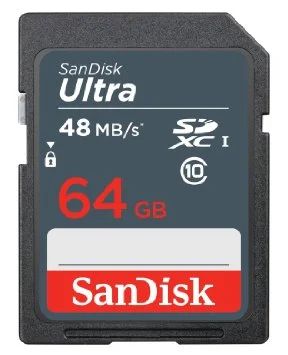 Лот: 6913517. Фото: 1. Карта памяти SD XC 64 GB SanDisk... Карты памяти