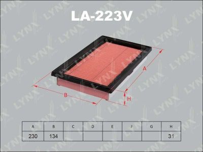 Лот: 13357186. Фото: 1. Lynx LA-223V Воздушный фильтр. Расходные материалы